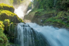 Giessbach Waterfalls In Switzerland