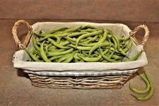 Green Beans In Basket