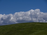Green Hill, Blue Sky, White Clouds