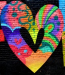Heart Graffiti On A Wall