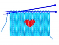 Knitting With Red Heart
