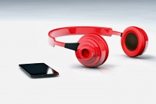 Headphones And Mobile Phone