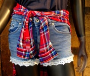 Mannequin With Shorts And Tartan