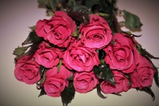 Pink Rose Bouquet Vignette