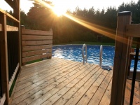 Pool At Sunset