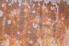 Red Rusty Scratched Metal Texture