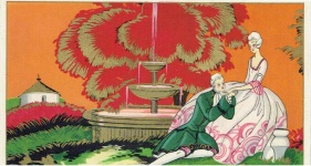 Romance At The Garden Fountain