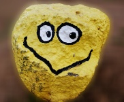 Smiling Face On Rock