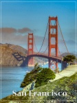 Travel Poster Golden Gate Bridge