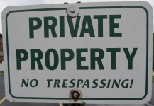 Trespassing Sign