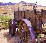 Western Wagon In Desert