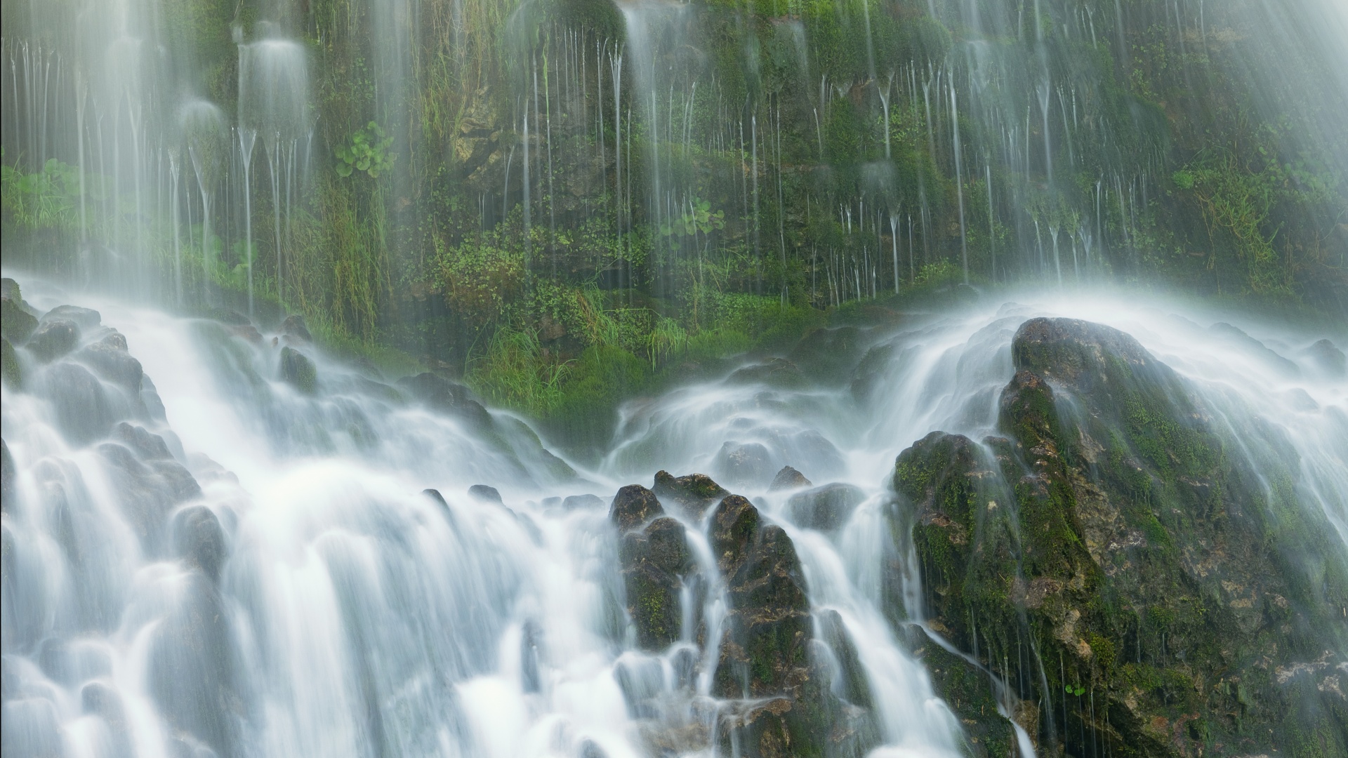 Giessbach Waterfalls In Switzerland
