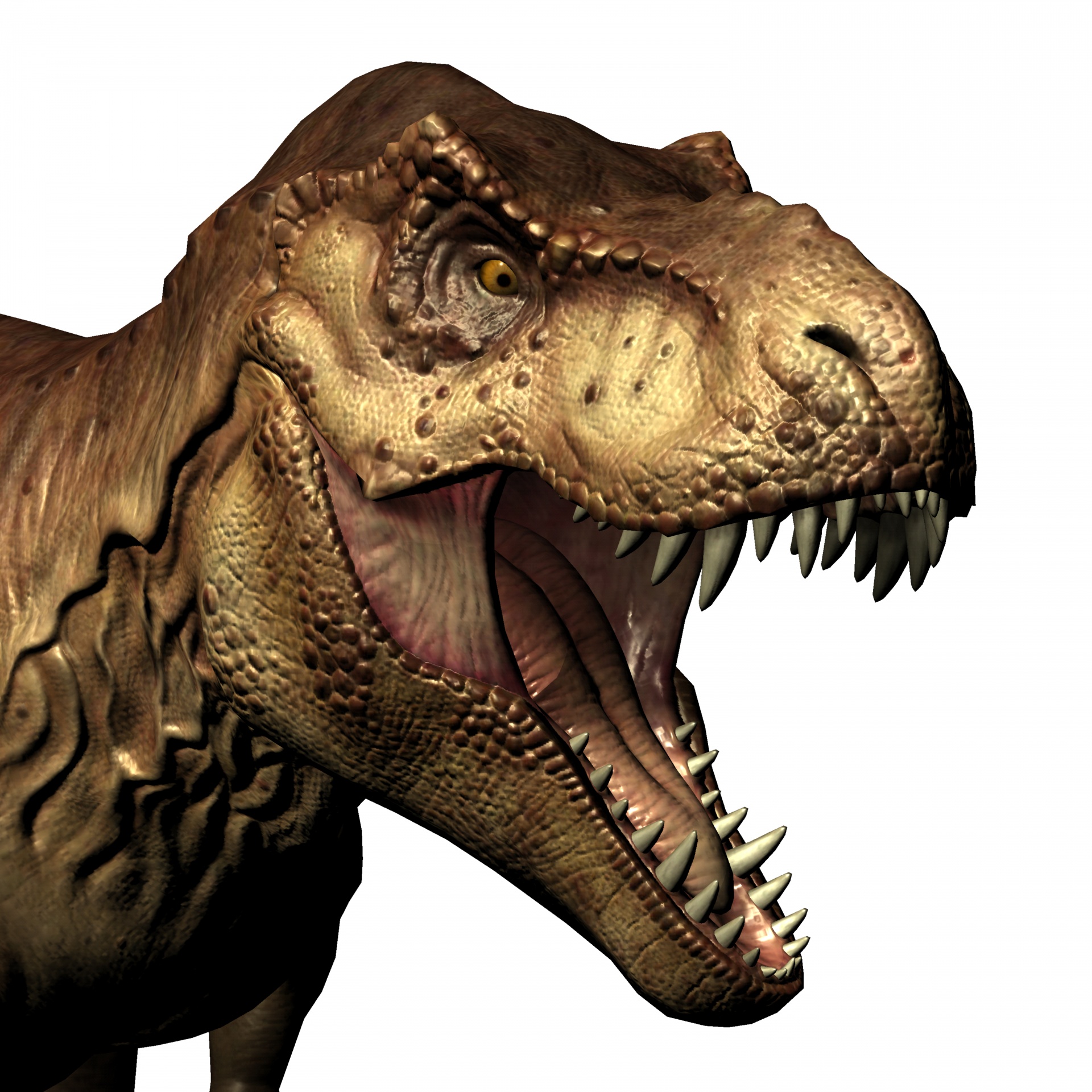 Golden T-rex Bust