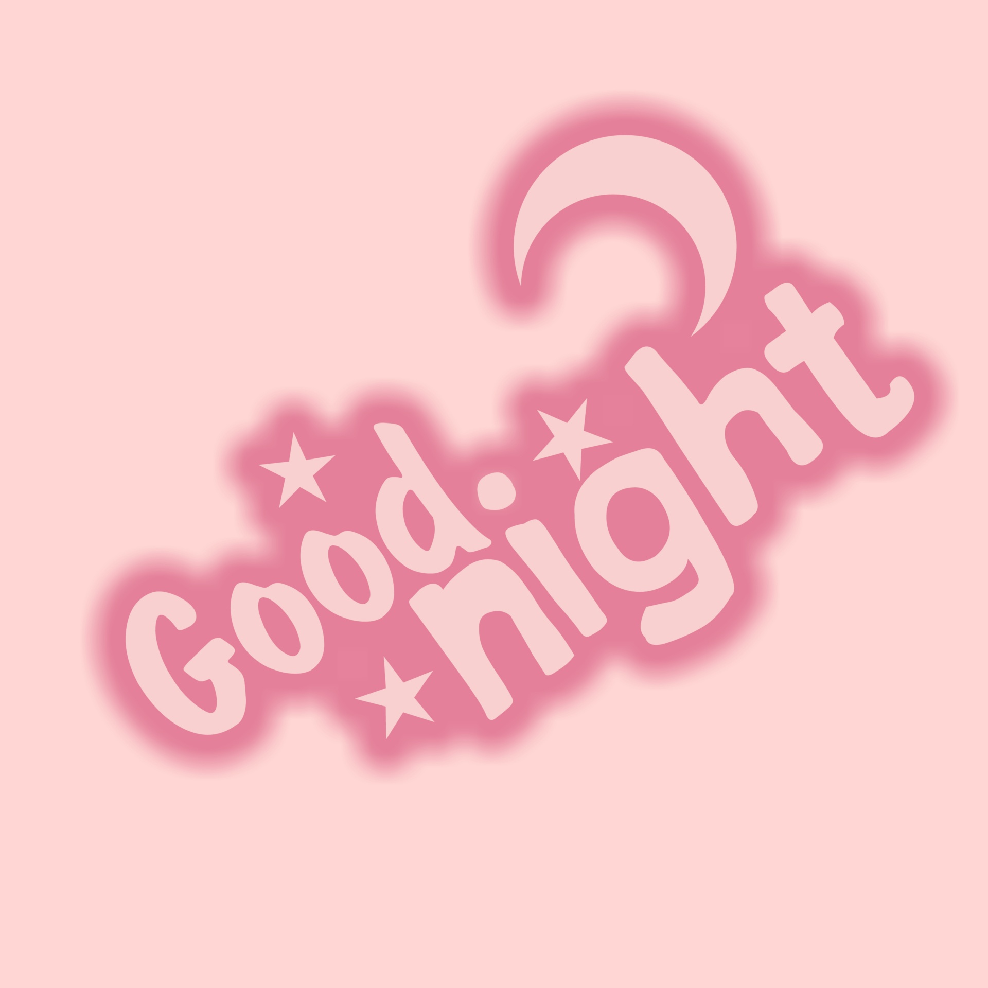 pink text good night