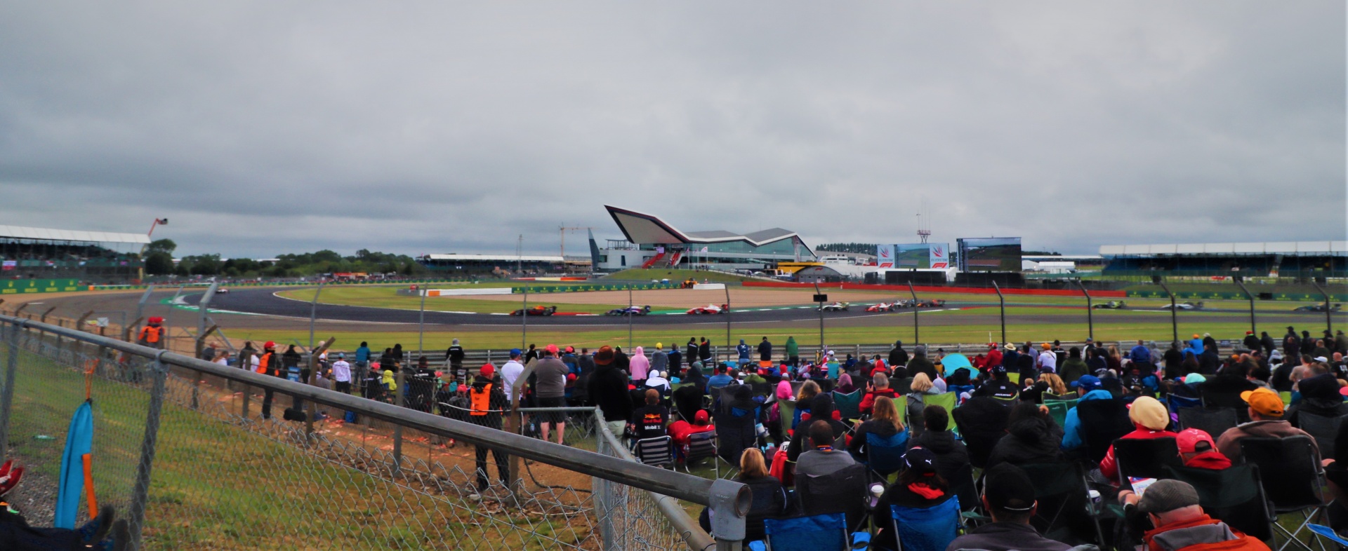 Formula 3 race at silverstone from Vale corner