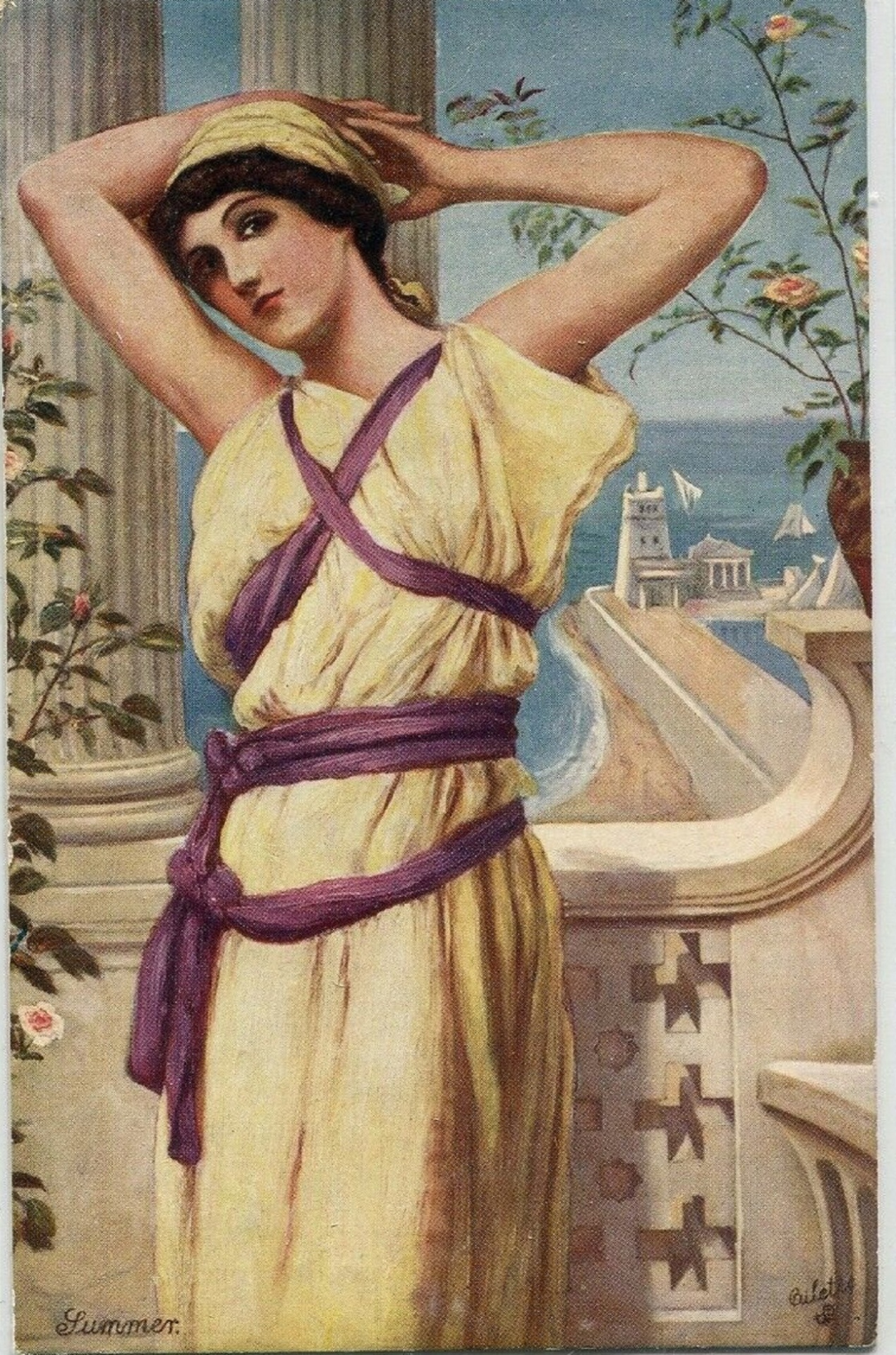Summer Woman Graeco-Roman 1910
