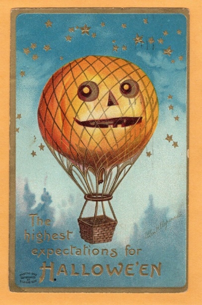 Halloween horkovzdušný balón 1909 Stock Fotka zdarma - Public Domain  Pictures