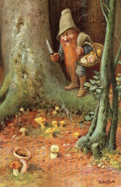 Troll en bosque de setas otoñales Stock de Foto gratis - Public Domain  Pictures