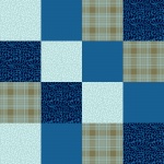 Blue Quilted Background