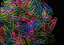 Bright Colored Paperclips