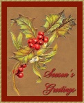 Season's Greetings Card Vintage 3