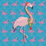 Christmas Flamingos