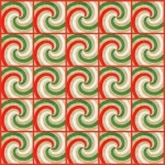 Christmas Swirl Grid Background