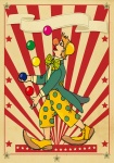 Circus Poster Clown Juggler