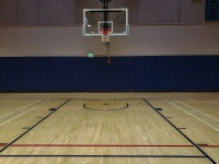 Empty Basketball Court