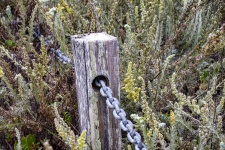 Fence Post And Chain