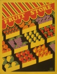 Fruit Store Art Poster 1941