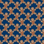 Gingerbread Men Wallpaper Pattern