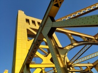 Golden Sacramento River Bridge