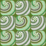 Green Peppermint Grid Background