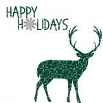 Happy Holidays Deer