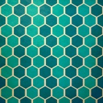 Hexagon Blue Teal Background