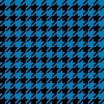 Houndstooth Pattern Blue Black