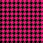 Houndstooth Pattern Pink Black