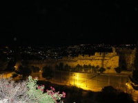 Jerusalem, Night, Light, Wall