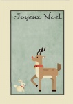 Joyeux Noël Christmas Card Poster