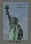 New York City Statue Poster