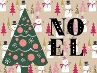 Noel Snowmen And Tree