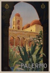 Palmero, Sicily, Travel Poster
