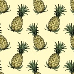 Pineapple Colorful Background
