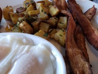 Poached Eggs And Potatoes