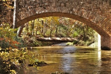 Rock Creek Bridge In Fall