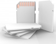 SD Memory Card White