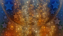 Star Pattern Background Gold