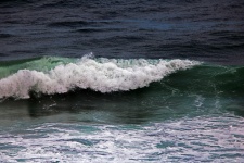 Surf On A Breaking Wave Approaching