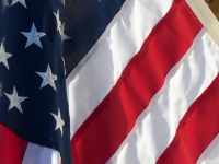 USA Flag Closeup Background